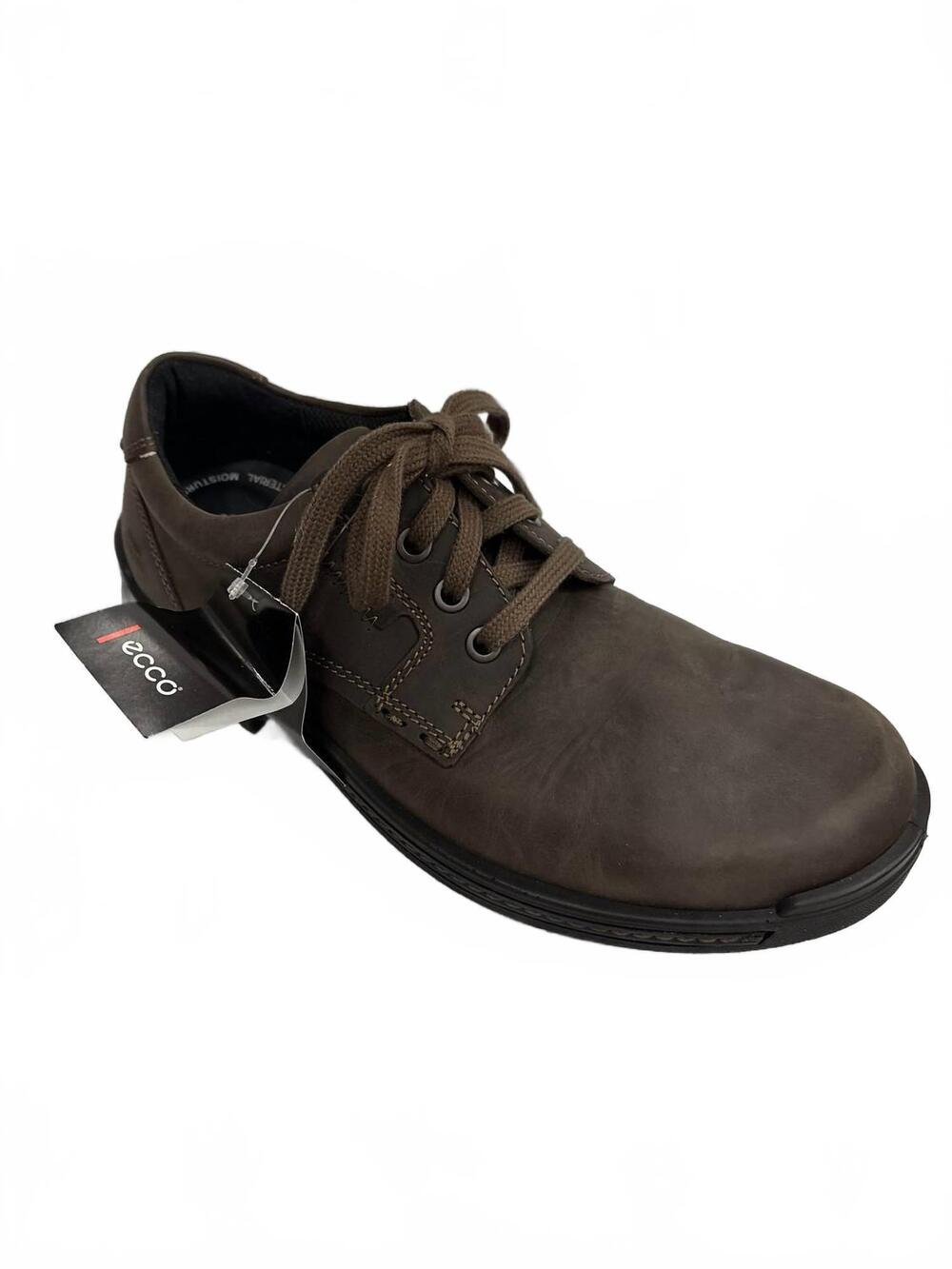 NEW ECCO men's iron shoe in dark clay